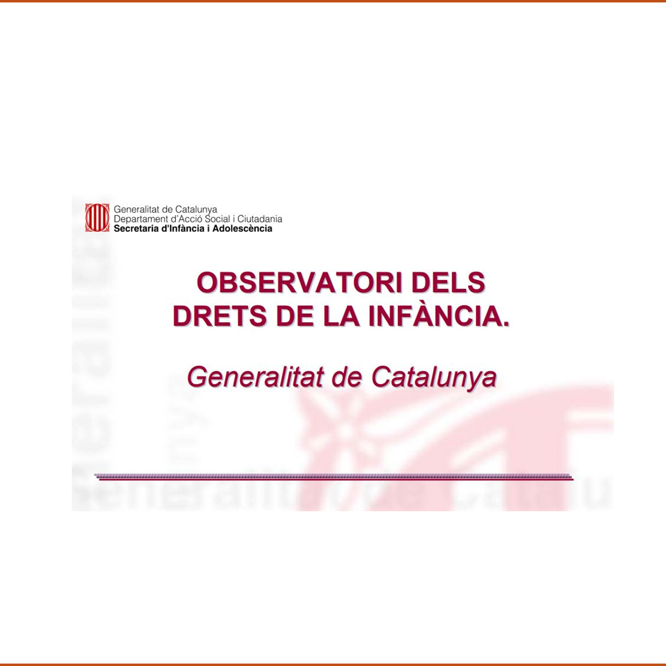 PDA Bullying inicia col·laboració amb l'Observatori dels Drets de la Infància de Catalunya