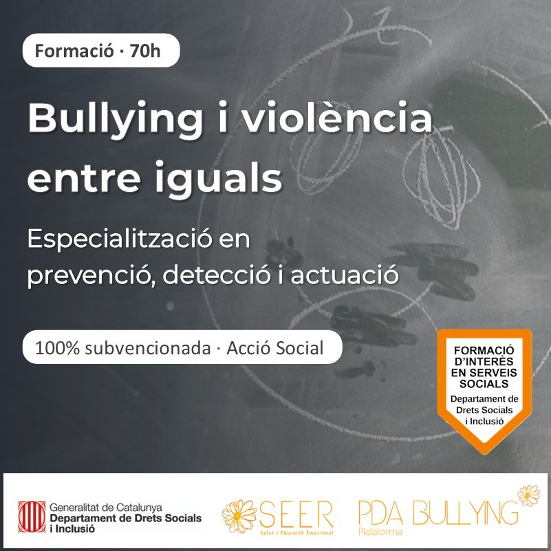 Formació d'especialització en bullying i altres formes de violència entre iguals