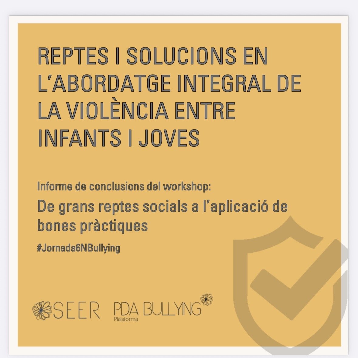 Presentem l’informe de conclusions del workshop de la #Jornada6NBullying, de la mà del CEESC